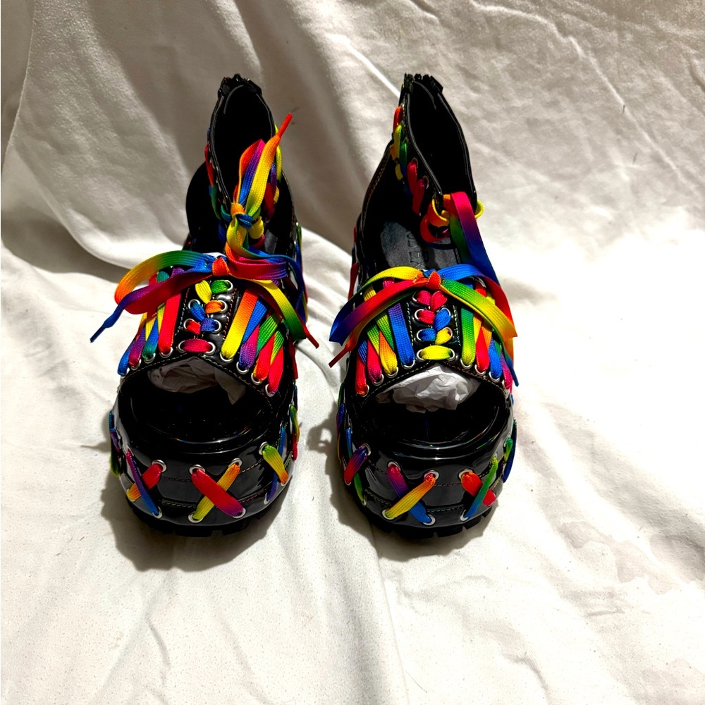 Dolls Kill Club Exx Rude Awakening Platform Sandal SOLD OUT
